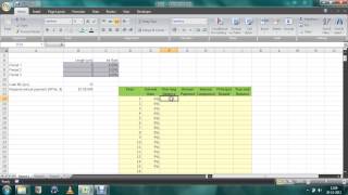 EXCEL Loan amortization schedule changing ANNUAL INTEREST RATES [upl. by Mihalco549]