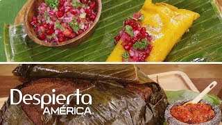 Receta de hallacas venezolanas vs zacahuil mexicano  Cocineros Latinos [upl. by Ojyma]