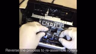 Fujitsu Fi7160 Roller Replacement amp Counter Reset [upl. by Inavihs]