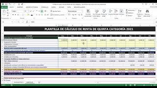 Macros Cálculo Renta de 5ta Categoría 2021 [upl. by Ingrim]