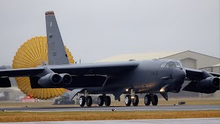 Best Moment B52 bomber Takeoff and Landing US Air Force [upl. by Bella]