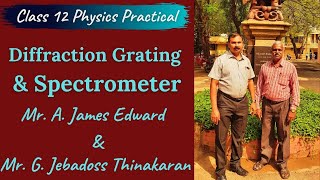 Spectrometer 12th Physics Practical  Diffraction Grating  Wavelength of the constituent colours [upl. by Pilar]