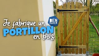 Je fabrique un PORTILLON EN BOIS pour pas cher [upl. by Lewison229]