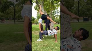 Chakrasana gymnast acrobatics action stunt flip couolegoals viralvideo [upl. by Agarhs967]