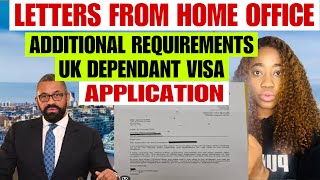 UKVI Updates  Letters from Home Office  UK Dependant Visa Application Additional Documents Request [upl. by Solokin]