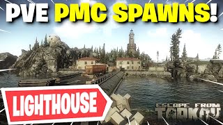 Escape From Tarkov PVE  All PMC Spawn Locations On Lighthouse [upl. by Niliram]