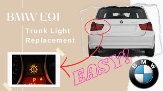 BMW E91 TRUNK LIGHT REPLACEMENTS [upl. by Aprilette]