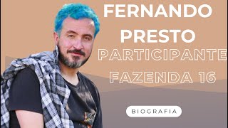 Fernando Presto FAZENDA 16 Polêmica PODCAST Idade Namorada Filho Esposa Separação Papo Biografia [upl. by Anaeli]