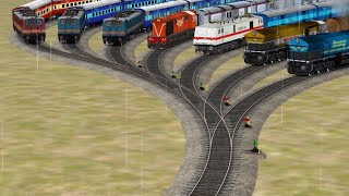 train classic railway crossing train simulator 🚆 Indian express 🚂 train railroad mpl pro mod apk [upl. by Wil]