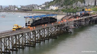 Barmouth Viaduct restoration  October 2023 [upl. by Garett]