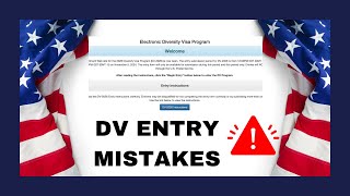 DV 2026 Lottery Top 5 REASONS For US DV ENTRY REJECTION Mistakes to avoid🇺🇸 [upl. by Acimad446]