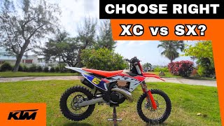 KTM 250 XC vs SX [upl. by Maccarone]