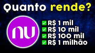 🟣 Quanto rende a conta Nubank  Simulação Completa [upl. by Augustina]