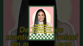 Demi Moore mantiene una relación amistosa con sus tres ex espososforyou celebrity usa fyp [upl. by Lytsirk]