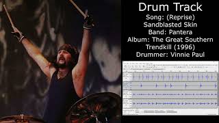 Reprise Sandblasted Skin Pantera • Drum Track [upl. by Aesoh175]