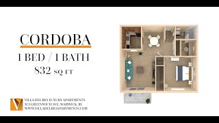 The Cordoba 1 Bedroom 1 Bathroom [upl. by Einttirb21]