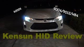 Kensun HID Xenon Conversion Kit Review  90069012HB4 [upl. by Tterab]