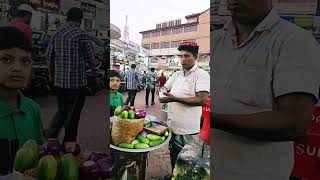 Street peddler selling jhal muri beside the shopping gate 02 travel streetfood peddler [upl. by Osyth]