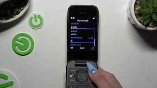 How to Set Up Alarm Clock on Nokia 2660 Flip  Configure Alarm Settings [upl. by Artur786]