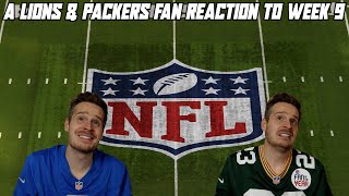 A Lions amp Packers Fan Reaction to NFL Week 9 [upl. by Ahsilav]