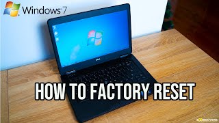 How to easily Factory Reset a Windows 7 PC [upl. by Killigrew159]