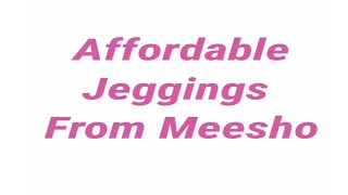 Affordable Womens Jeggings From Meeshoshorts [upl. by Anelrad12]