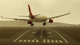 XPLANE 12 STORM ISHA A330300 VIRGIN ATLANTIC [upl. by Rafter]