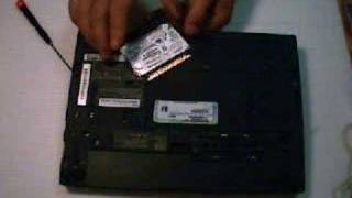 ThinkPad X40 Remove Hard Drive [upl. by Eelibuj247]