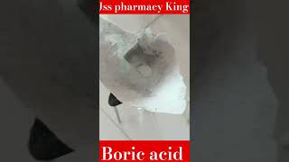 TO PREPARE BORIC ACID ❤️‍🔥 IN PHARMACEUTICAL INORGANIC CHEMISTRY LAB 🧪 [upl. by Odrareg]