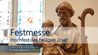 19032024  900 Uhr  Katholischer Gottesdienst LIVE  Basilika St Cyriakus DuderstadtEichsfeld [upl. by Anoiuq]