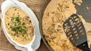 Eng Sub Homemade Jager Sauce  Hunter Sauce or Mushroom Sauce  Jägersoße [upl. by Strain]