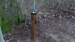 Easy DIY garden lamp post [upl. by Nauqram963]