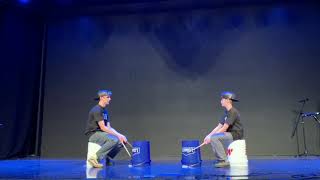 BUCKET DRUMMING FOR TALENT SHOW [upl. by Etnasa]