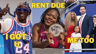 Flava Flav and Alexis Ohanian Pay Olympian Veronica Fraleys Rent olympics [upl. by Shalne]