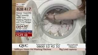 Hoover Vision HD Washing Machine Demonstration on QVC UK [upl. by Ardnu432]