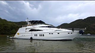 Motor Yacht For Sale Fairline Squadron 74  2004  Walkthrough Low Engine hours and New Teak Deck [upl. by Launame]