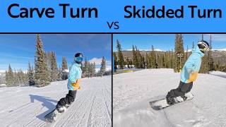 MUST WATCH Snowboard Turn In Depth Guide Skid vs Carve Turns [upl. by Anead]