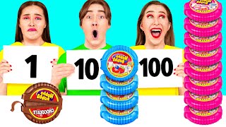 100 Layers of Food Challenge  Edible Battle by HAHANOM Challenge [upl. by Nicholson]