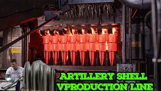 Incredible 155mm Artillery Shell Production Process  The Fastest Mass Bullet Production Line [upl. by Coonan]