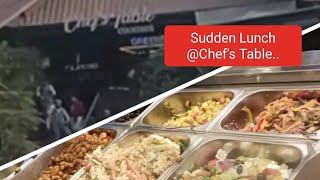 Sudden Lunch  Chefs Table [upl. by Annil]