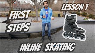 HOW TO ROLLERBLADE ON INLINE SKATES [upl. by Innavoeg]