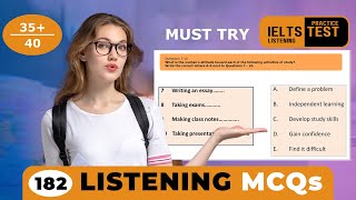 40 MCQ  Listening MCQs Practice Test to Score 9 Band  IELS listening MCQ practice with answers [upl. by Nidroj582]