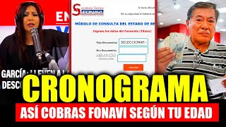 FONAVI DEVOLUCIÓN LO ÚLTIMO CRONOGRAMA AGOSTO ASÍ COBRAS SEGÚN TU EDAD EN NUEVAS CUOTAS DE PAGO [upl. by Etirugram]