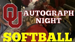 OU Softball Signing Autographs [upl. by Acinat]