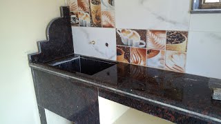 Granite marble kitchen platform and Tiles [upl. by Hudson]