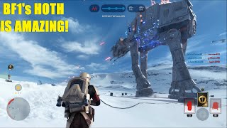 Star Wars Battlefront 1 2015  BF1s Hoth Walker Assault map WAS AMAZING Better than BF2s map [upl. by Raskind]