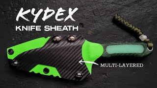 How to make a Kydex Knife Sheath w Multiple Layers [upl. by Nnaasil]