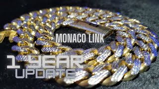 13mm Monaco Miami Cuban Link Chain 1 Year Update [upl. by Tomasine]