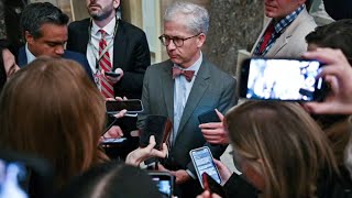 Rep Patrick McHenry of NC is the leader of the House after historic vote ousts McCarthy [upl. by Gunar]