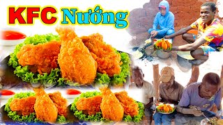 Hùng KaKa ll Thiết Đãi Người Dân Bản Món Gà KFC Nướng Cực Ngon [upl. by Chapman]